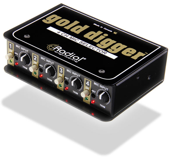 4-Channel Microphone Selector