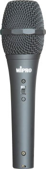 Hypercardioid Dynamic Microphone with Curly Cable and 1/4" Connector