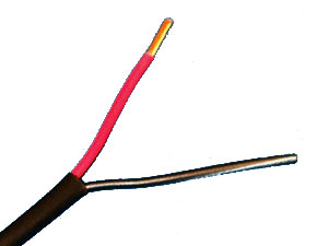 Black Commercial Grade 14 AWG 2 Plenum Cable