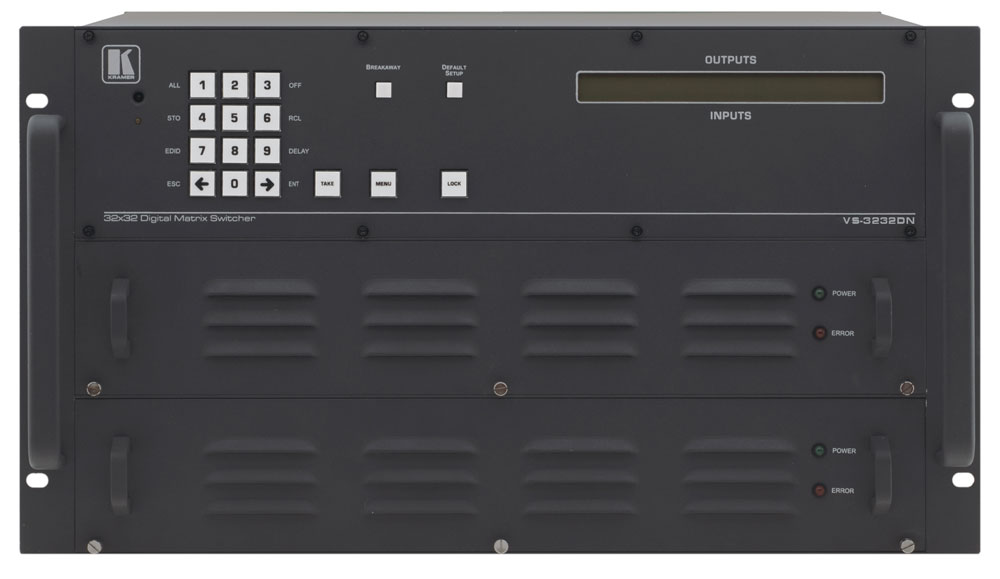 4x4 to 32x32 Modular Multi-Format Digital Matrix Switcher