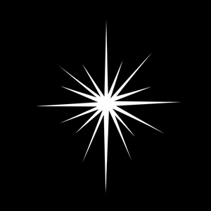 Steel Gobo, Christmas Star Thin