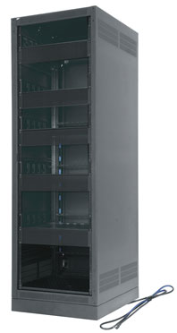 Configured 27-Space, 25" D Rack with Rear Door