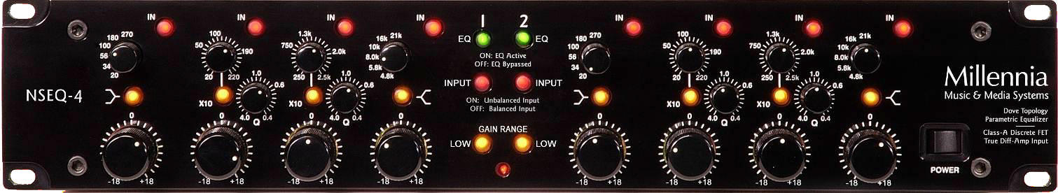Two Channel Class A Discrete Solid State Parametric Equalizer