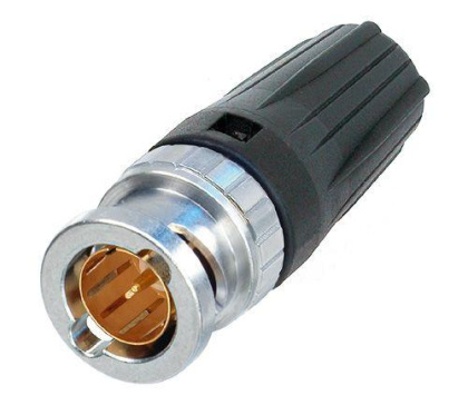 rearTWIST Male 75 Ohm BNC Cable Connector