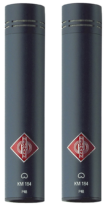 Stereo Pair of Cardioid Condenser Microphones in Matte Black Finish
