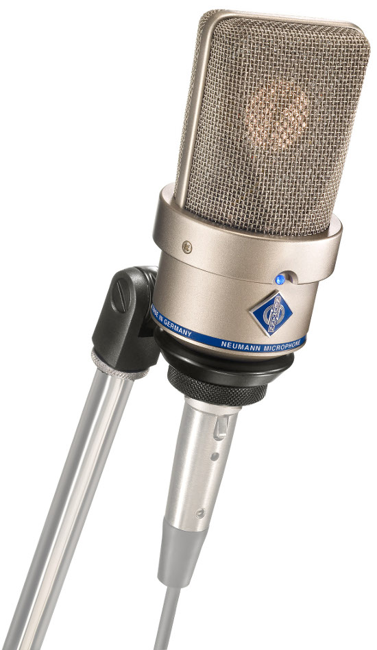 Large Diaphragm Cardioid Microphone in Satin Nickel Finish with SG1 Swivel Mount & Wood Box