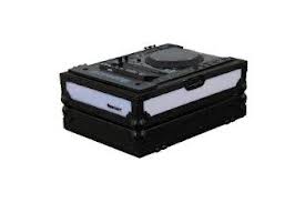 Flight FX2 Series Large Format Tabletop CD/Digital Media Player Case with Front & Left Side LED Panel