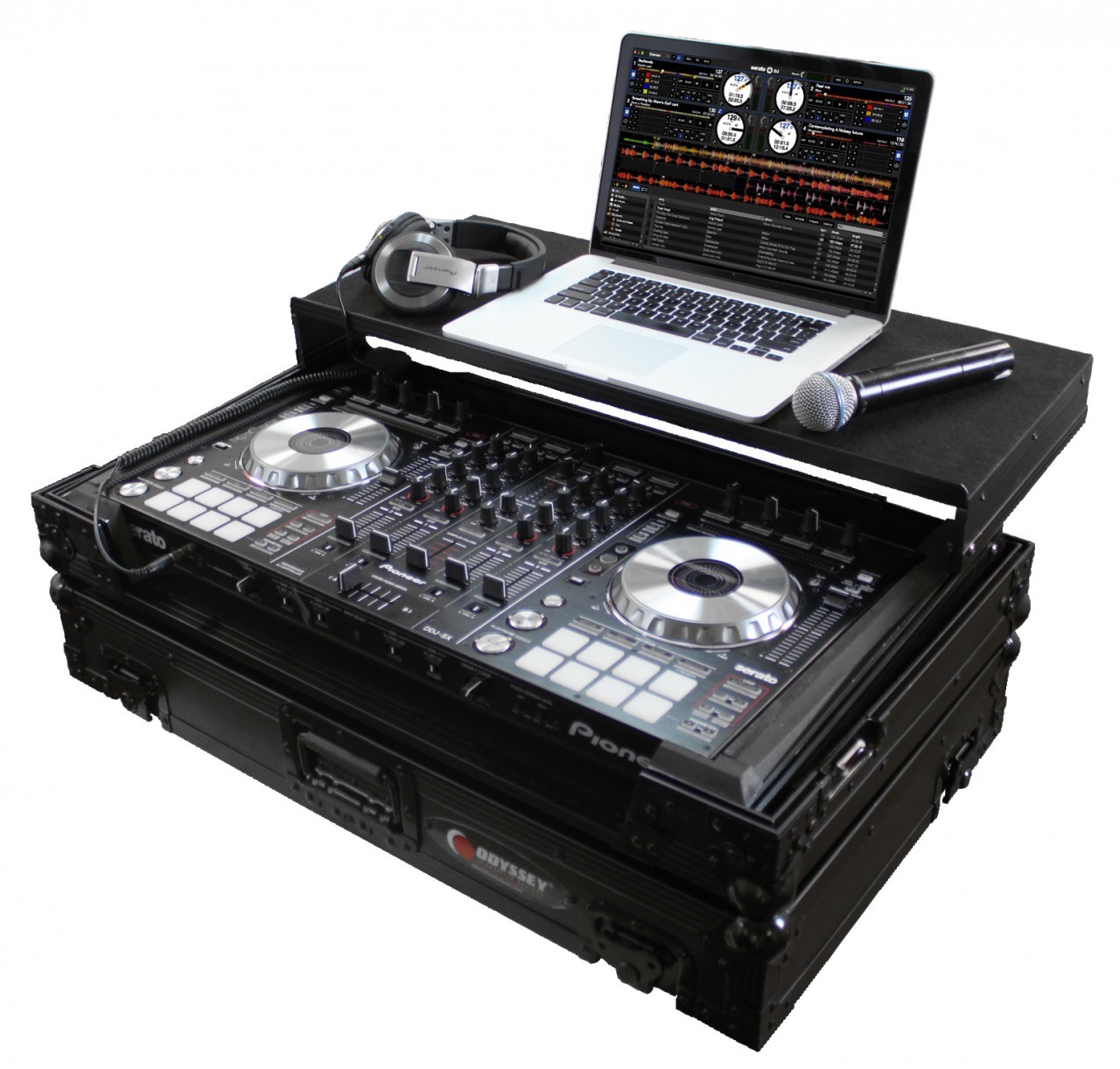 Black Label Glide Style Case for Pioneer DDJ-SX, DDJ-S1, or DDJ-T1 Controller