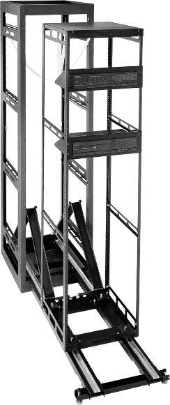 44 Space Stand Alone 27" Deep Rack with Door