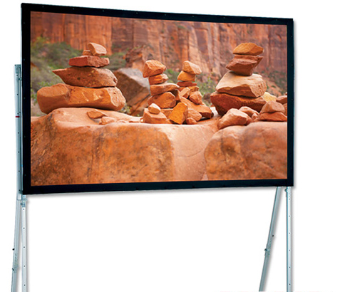 220" Ultimate Folding Screen Portable Projection Screen, with Standard Legs