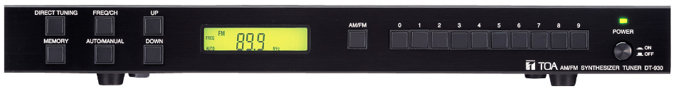 Frequency-Synthesized AM/FM Stereo Tuner with 40 Memory Presets