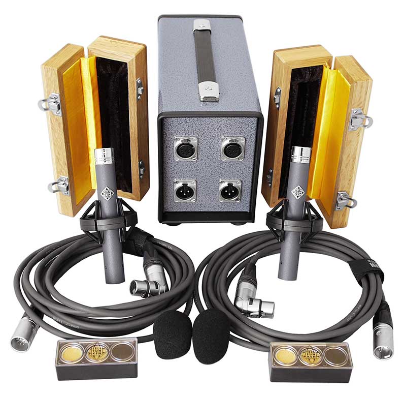 Matched Pair Small Diaphragm Tube Condenser Microphones with Interchangeable Capsules