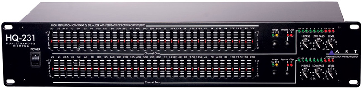 Dual 31-Band EQ w/Feedback Detection Circuit