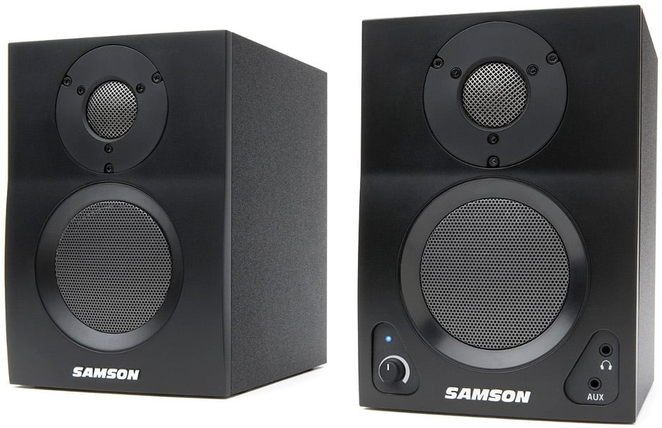 2-Way Active Studio Monitors with 3" Woofers and Bluetooth