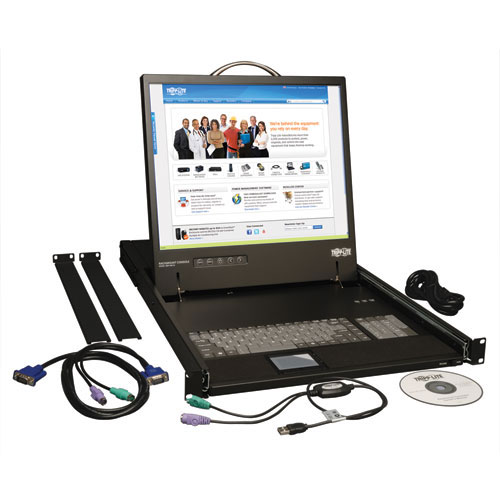 1U Rackmount Console with 17" LCD