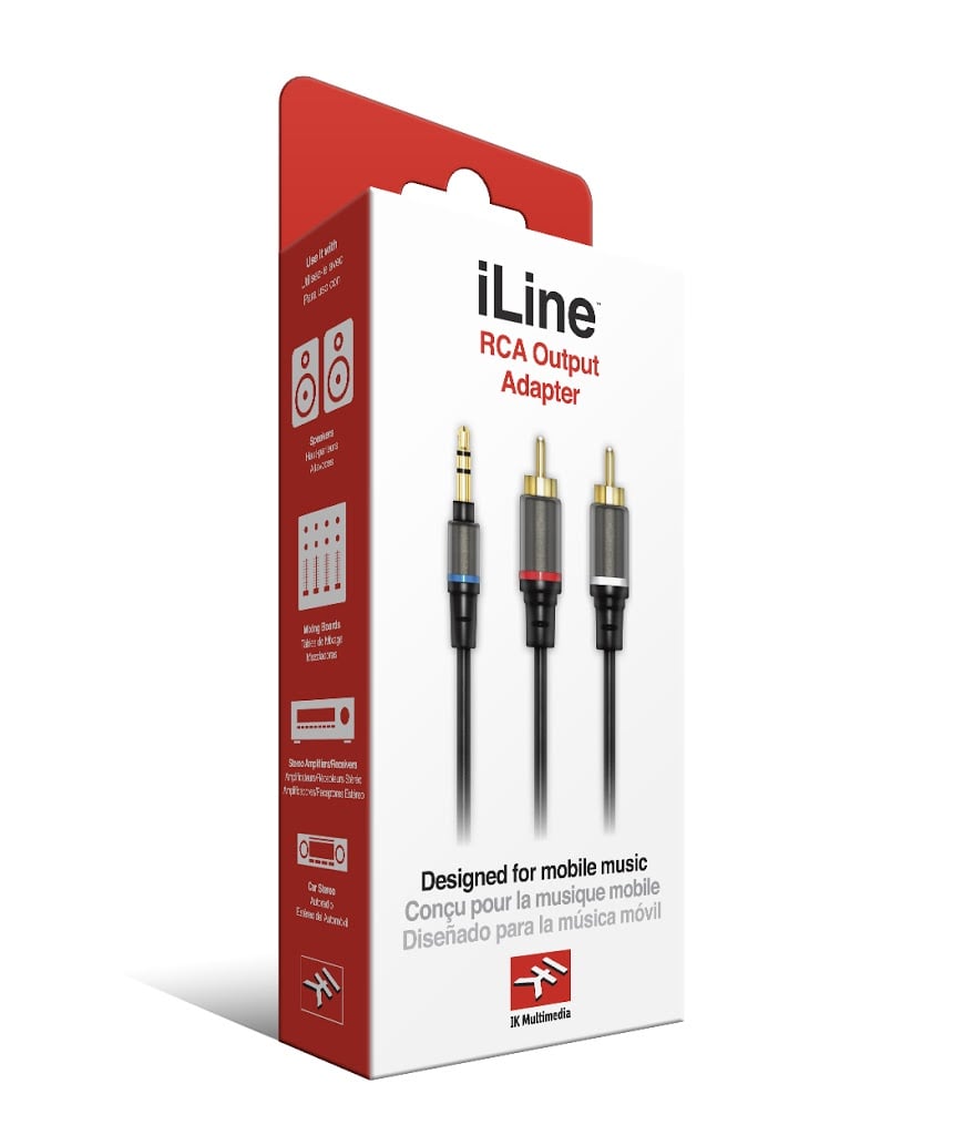 1/8” stereo male to 2 x RCA mono male