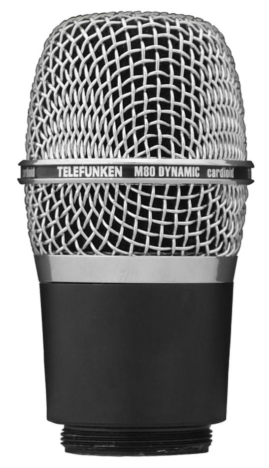 Wireless Microphone Capsule for Shure Transmitters with Chrome Grille