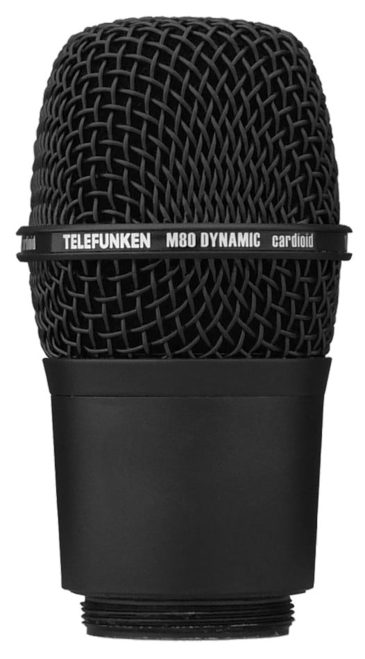 Wireless Microphone Capsule for Shure Transmitters with Black Grille