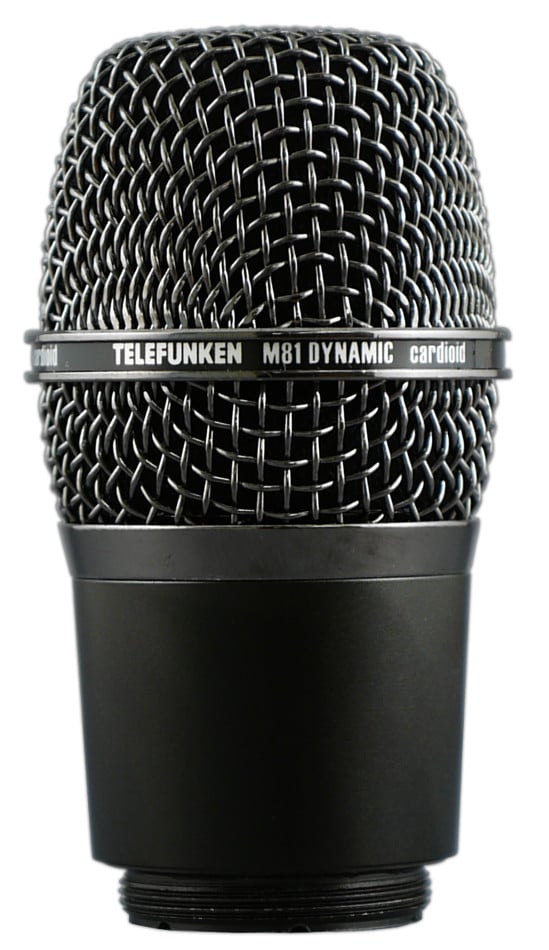 Supercardioid Dynamic Wireless Microphone Capsule for use with Shure Transmitters