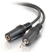 1.5' 3.5mm M-F Stereo Audio Extension Cable