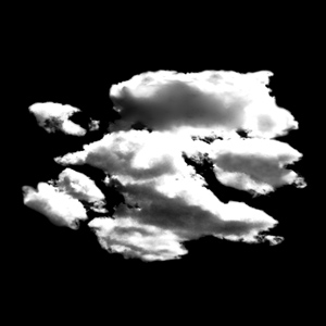 Glass Gobo, Fluffy Clouds