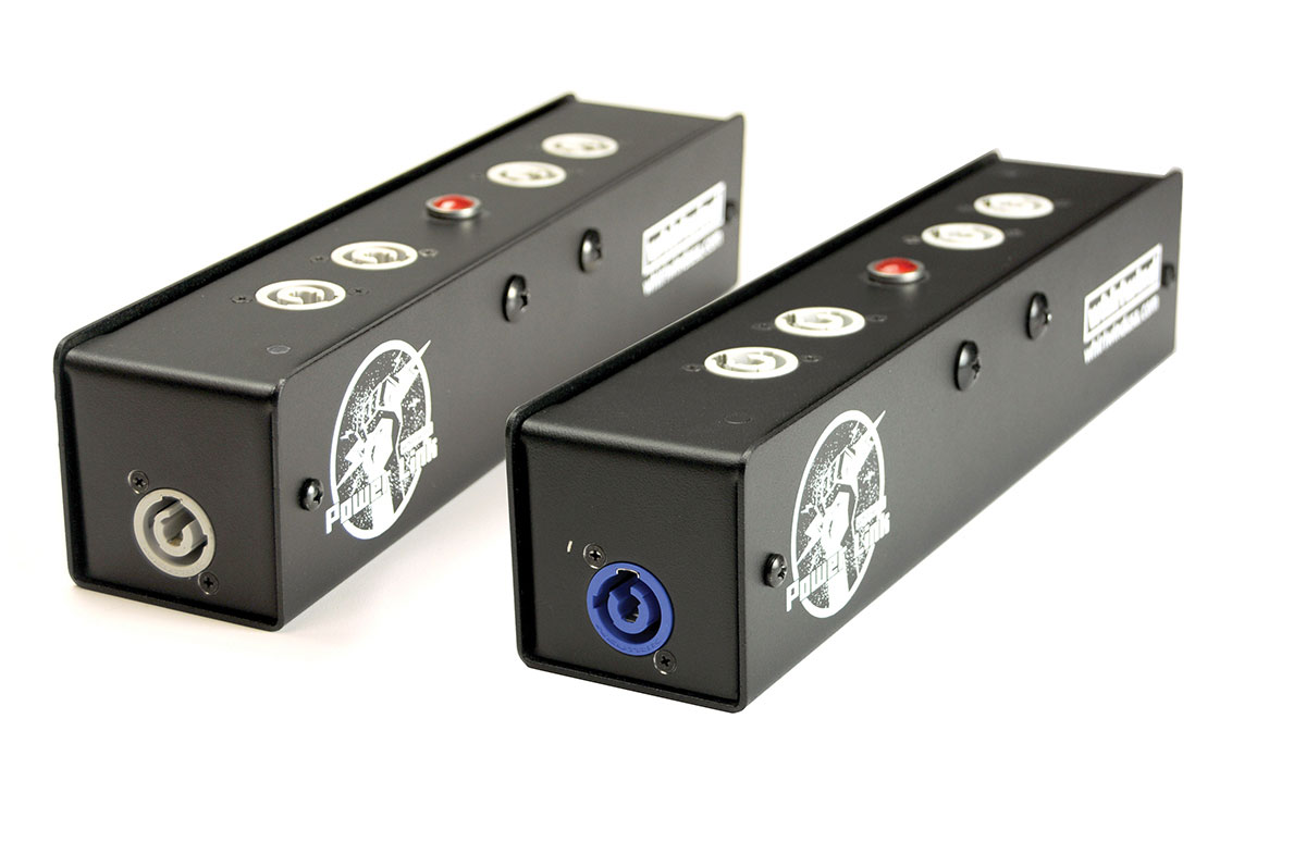 Power Link Distro with (1) 20A Powercon Inlet and (5) 20A Powercon Outlets