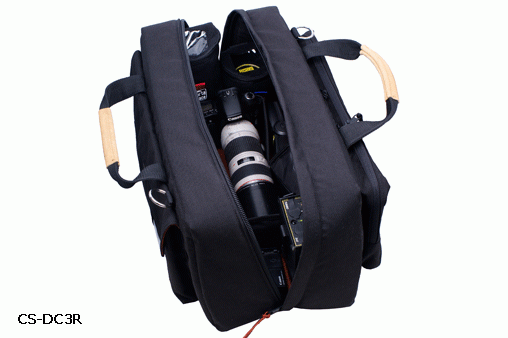 Digital Camera Carrying Case in Black & Red