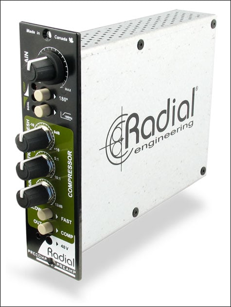 500 Series Channel Strip Module with Microphone Preamp & VCA Compressor