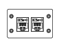 Double Height RJ-45 IDC (Cat5e) Wall Plate, White