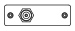 F Connector Bulkhead Wall Plate, White