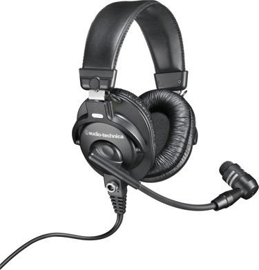 Over-Ear Broadcast Stereo Headset with 7.09" Long Boom Microphone