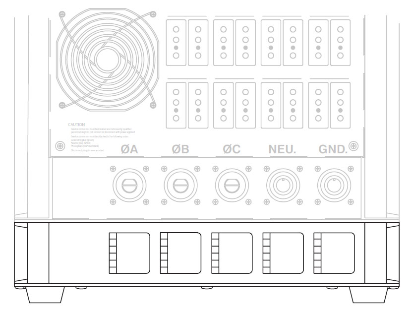 Cam-Lok Pass Thru Panel for Sensor Portable Packs