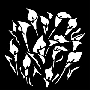 Steel Gobo, Wedding Lilies