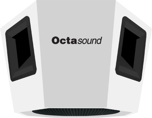 360° x 180° Ceiling Speaker with 4 Horn Drivers & 18" Subwoofer in White