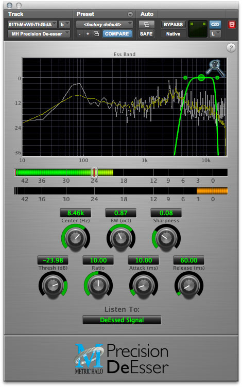 Sibilance Correction for Pro Tools™ 10 AAX (Electronic Delivery)