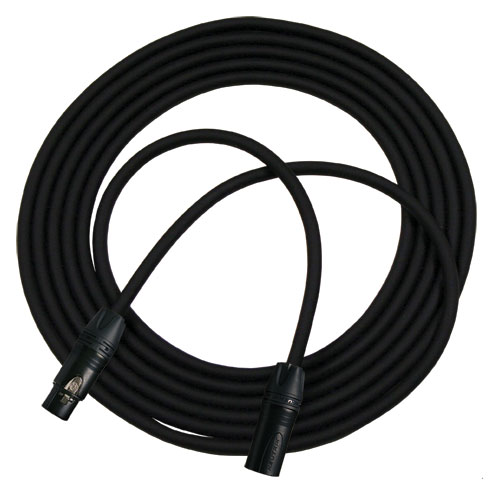 Neutrik Black XX series XLRF-XLRM Microphone Cable, 10ft