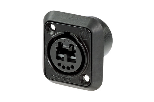 opticalCON DUO Chassis Connector in Black