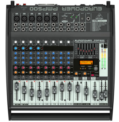 500W 12 Channel Powered Mixer