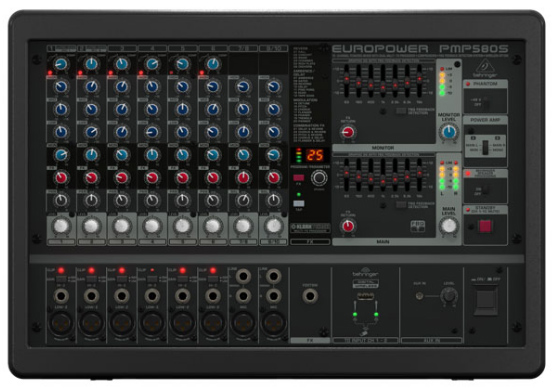 500W 10-Channel Powered Mixer