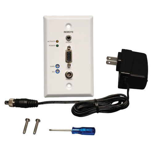 RJ45-type Wallplate with VGA & Audio over Cat5 Receiver