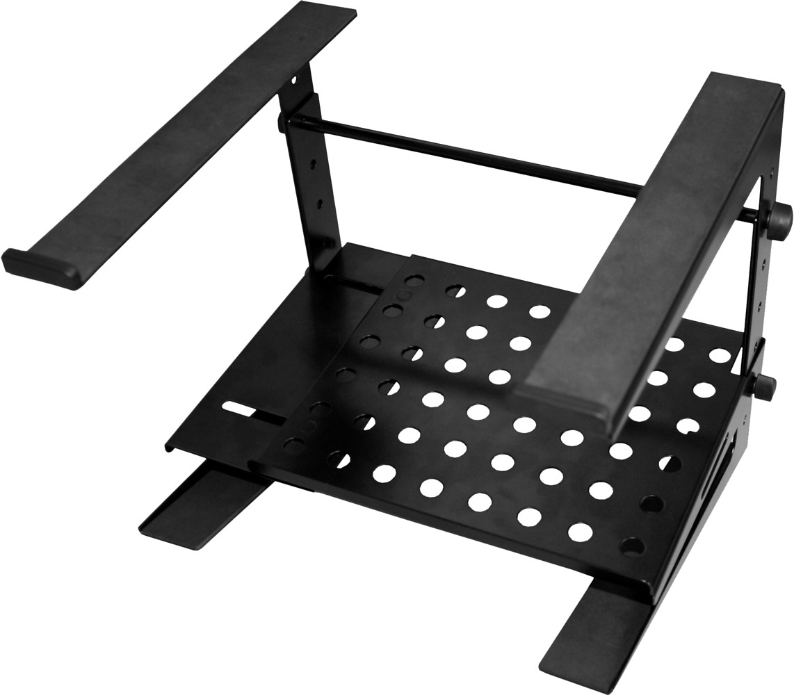 Double-tier, Multi-purpose Laptop/DJ Stand with Stand Alone Base