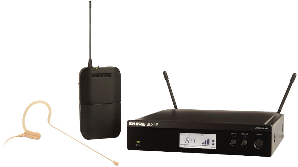 Wireless Headset System with MX153T/O-TQG Earset Microphone, 584-608 MHz