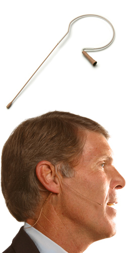 E6 Headworn Microphone, for Lectrosonics wireless, Cocoa (Light Beige Shown)