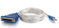 6 ft. USB to DB25 IEEE-1284 Parallel Printer Adapter Cable
