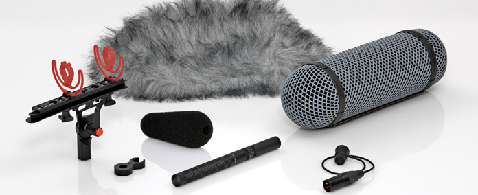 Shotgun Microphone with Preamp & Rycote® Windshield