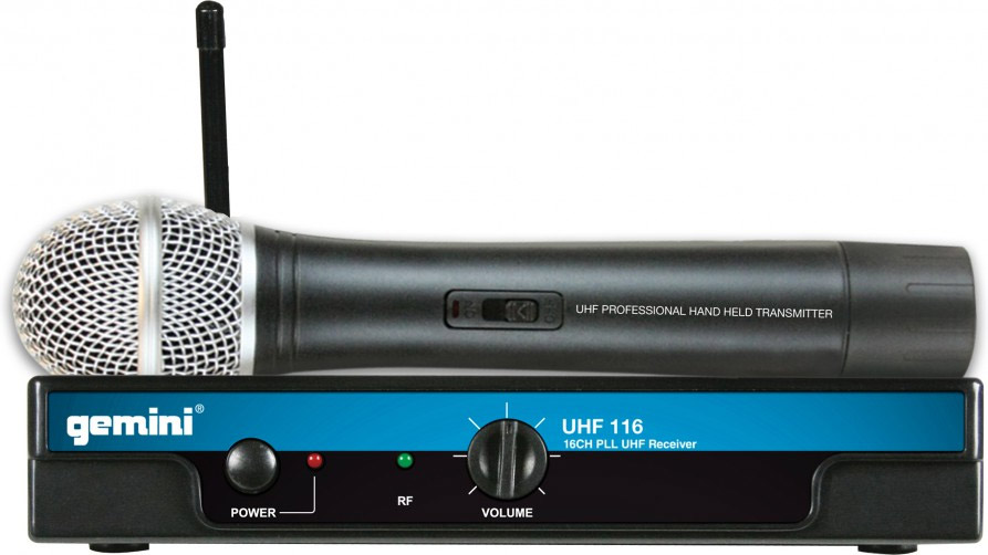Single Channel Wireless System with a Hanheld Microphone Transmitter