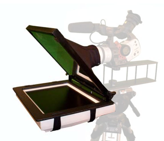 Teleprompter System with 15" VGA/Comp LCD Monitor