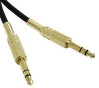 3 ft. Pro-Audio 1/4" TRS Male to Male Cable