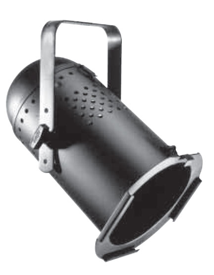 Par64 Light Fixture in Black Aluminum