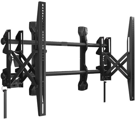 Large FUSION Micro-Adjustable Pull-Out Mount for Video Walls